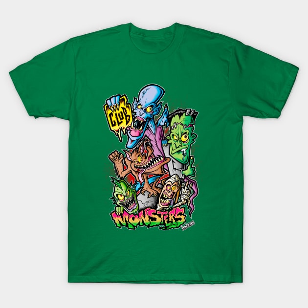 MONSTERS CLUB T-Shirt by Lowbrow Wear